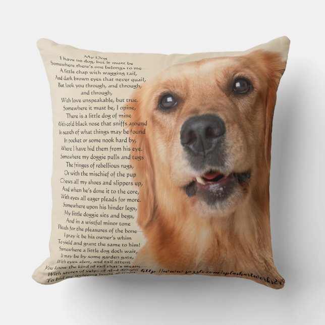 "Mein Hund" Kissen (Vorderseite)