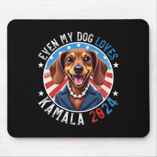 Mein Hund Lieben Kamala 2024 Dackel Lover Funny Mousepad