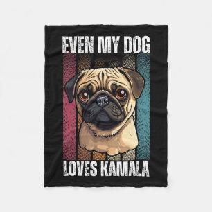 Mein Hund Lieben Kamala Mops Liebhaber Fleecedecke