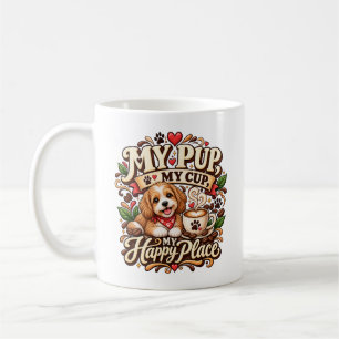 Mein Hund Mein Becher Glücklicher Ort Hunde Liebha Kaffeetasse