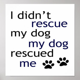 Mein Hund rettete mich Poster