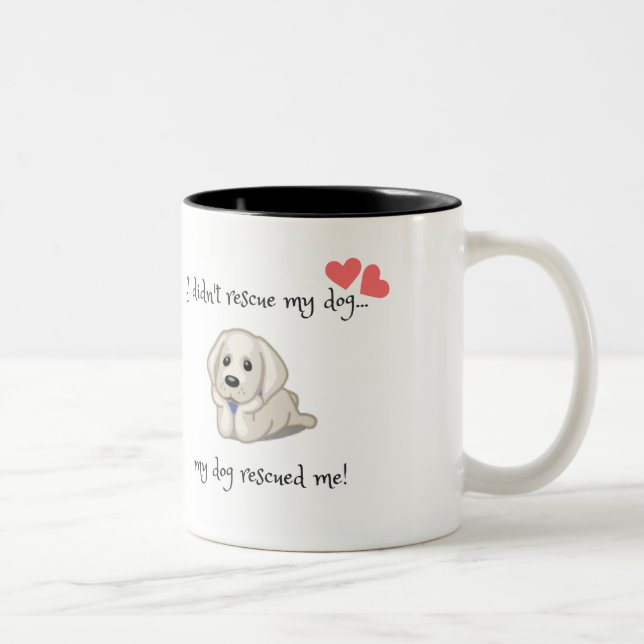 Mein Hund rettete mich Tasse (Rechts)