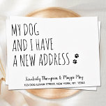 Mein Hund und ich haben eine neue Adresse Hund bew Postkarte<br><div class="desc">Mein Hund und ich haben eine neue Adresse! Lass deinem besten Freund, dass du mit dieser niedlichen und lustigen Hunde bewegenden Ankündigungskarte deinen Umzug ankündigst. Personalisieren Sie Namen mit dem Hund und Ihre neue Adresse. Diese neue Adressenkarte ist ein Muss für alle Hundemütter, Hundedads und Hundefreunde! COPYRIGHT © 2020 Judy...</div>