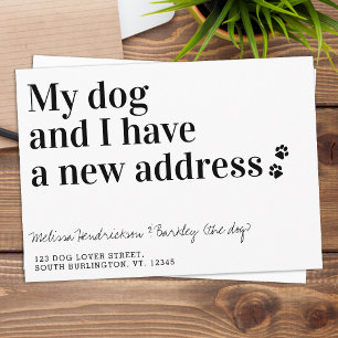 Mein Hund und ich haben neue Adressen verschoben Ankündigung