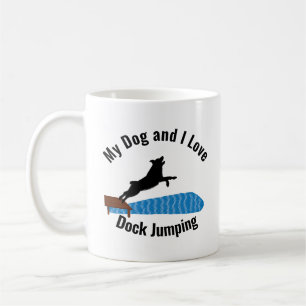 Mein Hund und ich Liebe Dock Jumping Aussie Kaffeetasse