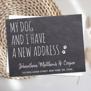 Mein Hund und ich neue Adresse Hund bewegen Ankündigung