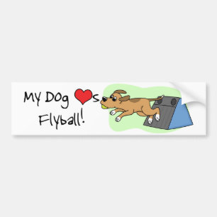Mein HundeLieben Flyball Autoaufkleber