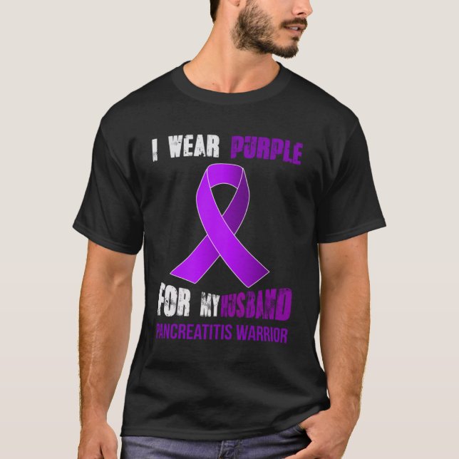 MEIN HUSBAND MEIN PANCREATIS-KRIEGER T-Shirt (Vorderseite)