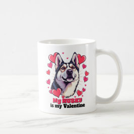 Mein Husky ist mein Valentinhund Niedlich Funny Kaffeetasse
