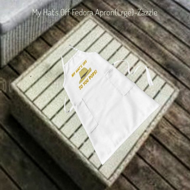 Mein Hut ist außer Fedora Lange Schürze (Von Creator hochgeladen)