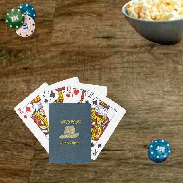 Mein Hut ist außer Fedora Spielkarten (Show appreciation for your Dad, with this deck of Hats Off-Fedora Playing Cards!)