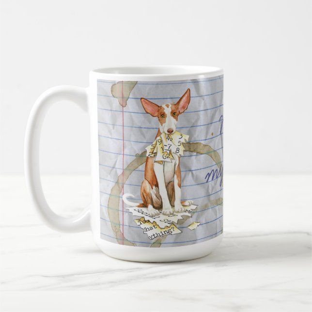 Mein Ibizan Jagdhund aß meinen Unterrichtsplan Kaffeetasse (Links)