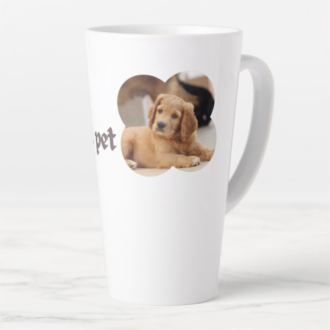 Mein idealer Begleiter - Design der Liebe für Welp Milchtasse (Rechte Ecke)