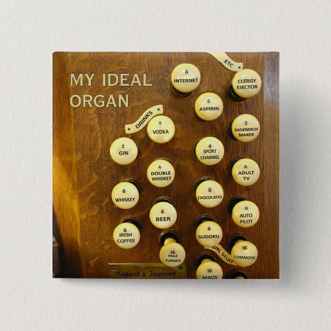 Mein idealer Organknopf Button (Vorderseite)