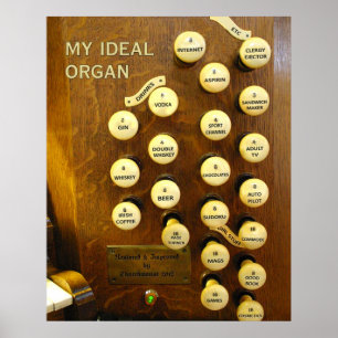Mein ideales Organplakat - mittlere Größe Poster