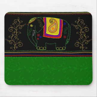 Mein indischer Elefant - Smaragd Mousepad