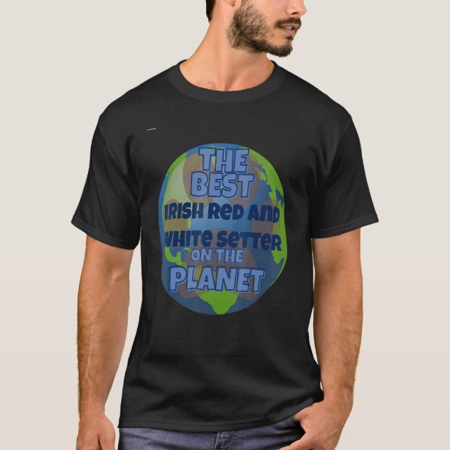 Mein irischer rot-weißer Setter ist der beste Hund T-Shirt (Vorderseite)