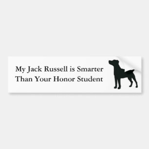 Mein Jack Russell ist intelligenter als Ihr Autoaufkleber