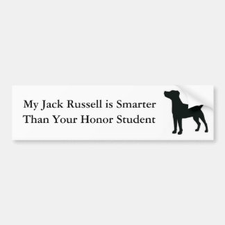 Mein Jack Russell ist intelligenter als Ihr Autoaufkleber