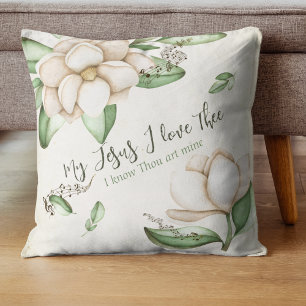 Mein Jesus, ich Liebe die Elegante Magnolia Kissen