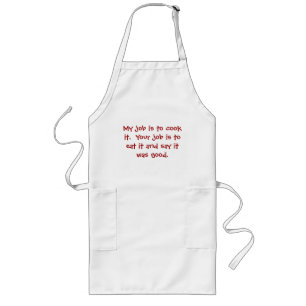 Mein Job zu kochen, Ihr Job, Schürze zu essen