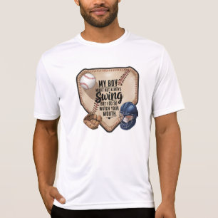 Mein Junge mag nicht immer schwingen, aber ich tue T-Shirt
