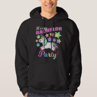 Mein Junggesellenabschied Einhorn Lustige Hochzeit Hoodie
