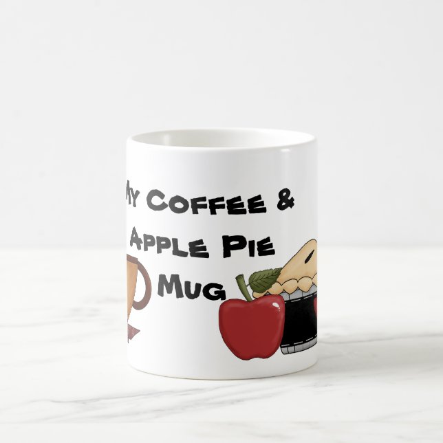 Mein Kaffee u. Apfelkuchen-Tasse Kaffeetasse (Mittel)