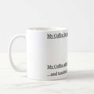 Mein Kaffee und Steuern Kaffeetasse