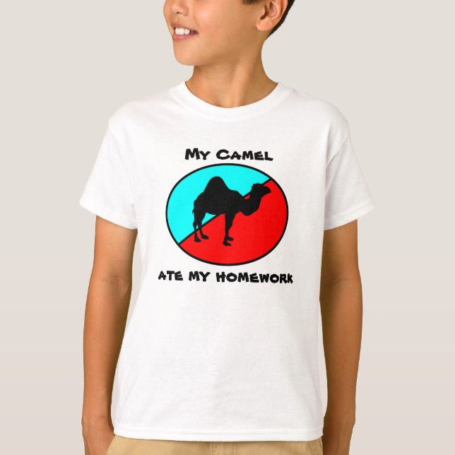 Mein Kamel aß meine Hausaufgaben T-Shirt (Vorderseite)