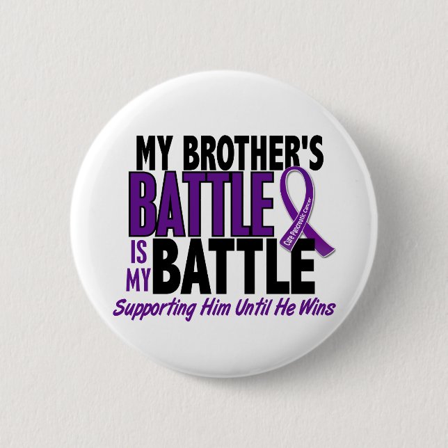 Mein Kampf-auch Bruder-Bauchspeicheldrüsenkrebs Button (Vorderseite)