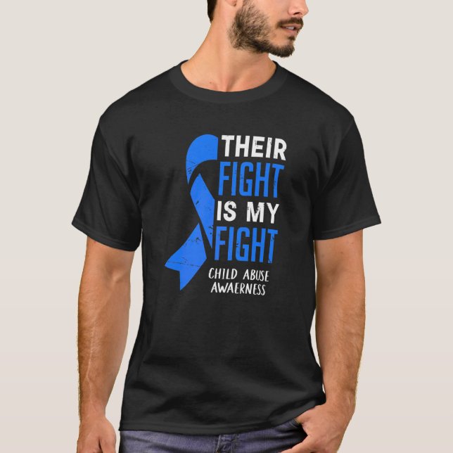 "Mein Kampf gegen Kindesmissbrauch" April B T-Shirt (Vorderseite)