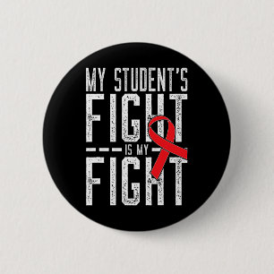 Mein Kampf meines Schülers ist mein Kampf Blutkreb Button