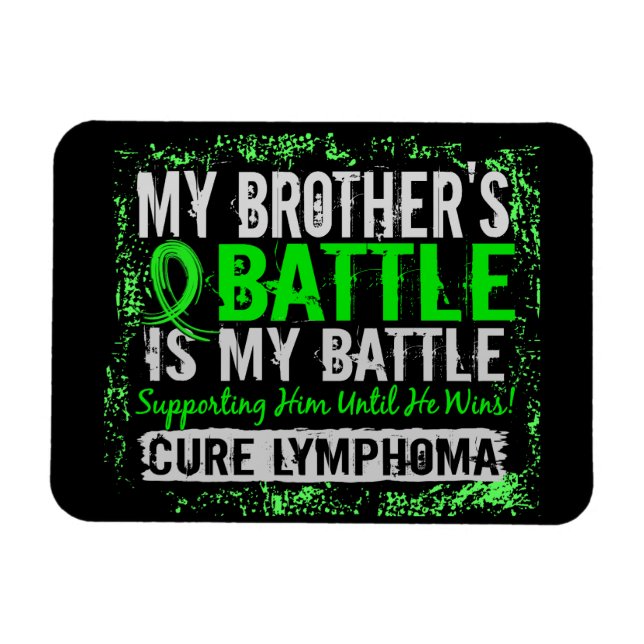 Mein Kampf zu 2 Lymphoma Brother Magnet (Horizontal)