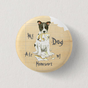 Mein Kanaan Hund hat meine Hausaufgaben aufgegesse Button