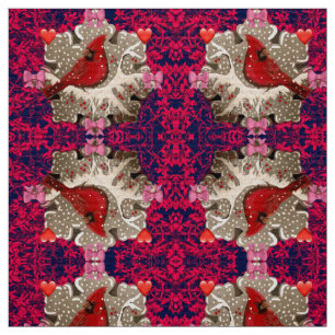 Mein Kardinal Valentine Fabric Stoff