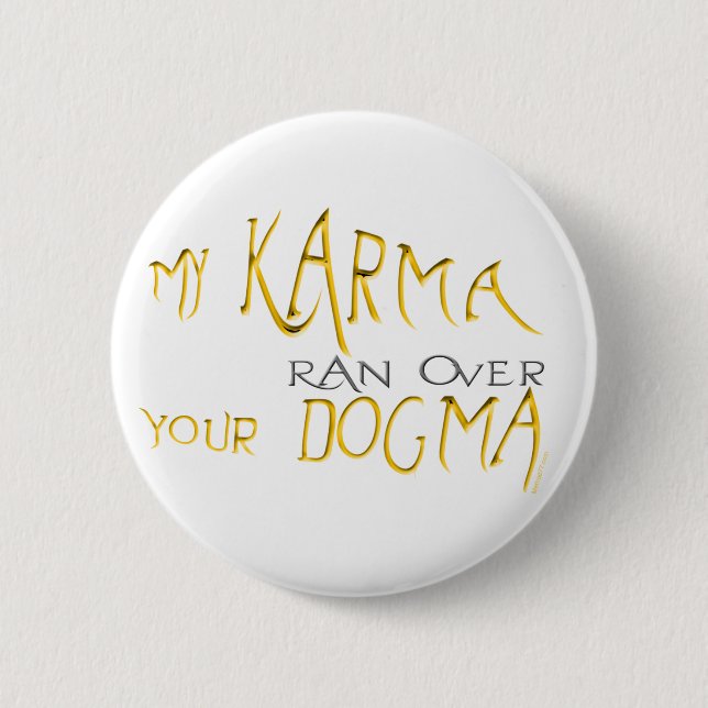 Mein Karma-Knopf Button (Vorderseite)