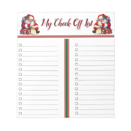 Mein Karo für Urlaub Notizblock