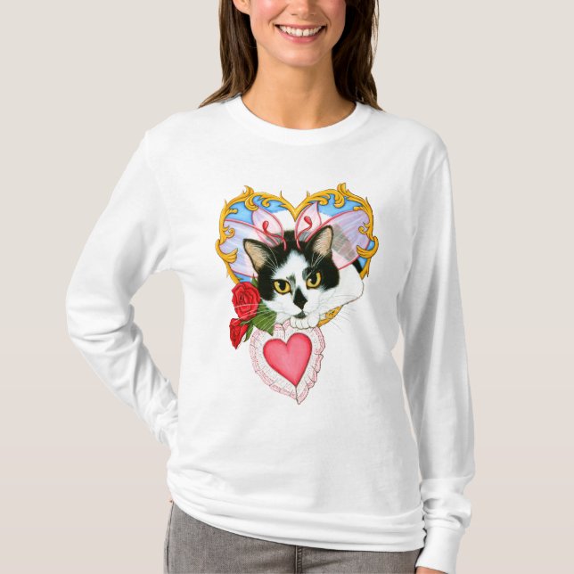 Mein katzenartige Valentine-feenhafte T-Shirt (Vorderseite)
