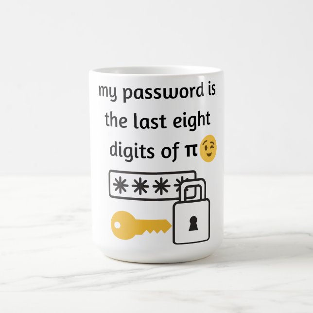 Mein Kennwort ist das letzte achtstellige Kennwort Kaffeetasse (Mittel)