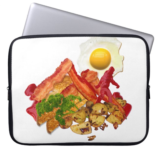 Mein Ketchup-Knochenkolben für den Bacon-Berg Laptopschutzhülle (Vorderseite)