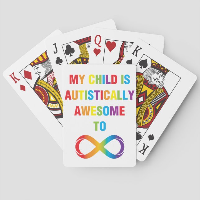 Mein Kind ist autistisch Phantastisch unendlich Spielkarten (Rückseite)