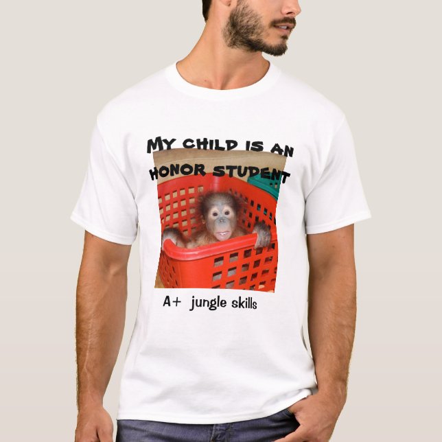 Mein Kind ist eine Ehrenstudenten-Parodie T-Shirt (Vorderseite)