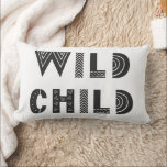 Mein Kind "Wild Child" Einzigartiges Baby Room Sca Lendenkissen<br><div class="desc">Mein Kind "Wild Child" Einzigartiges Baby Zimmer Scandi Lumbar Kissen</div>