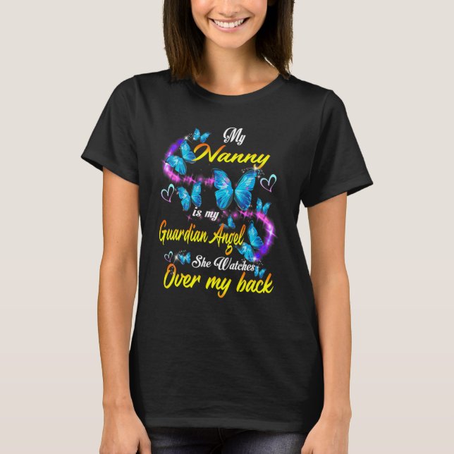 Mein Kindermädchen ist mein Schutzengel, den sie m T-Shirt (Vorderseite)