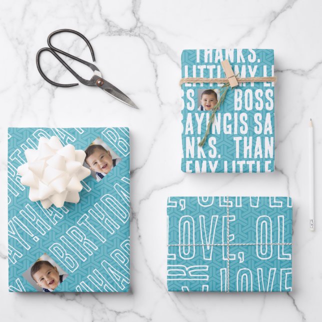 Mein kleiner Boss | Vielen Dank! Geschenkpapier Set (Vorderseite)