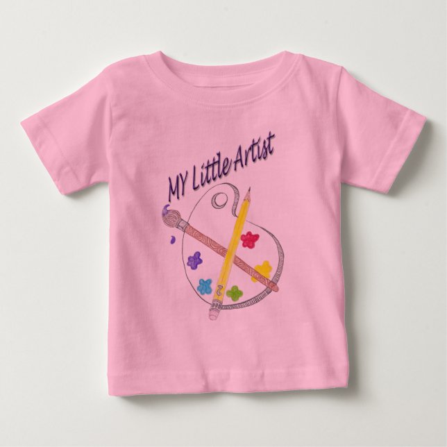 Mein kleiner Künstler-Säuglings-T - Shirt (Vorderseite)