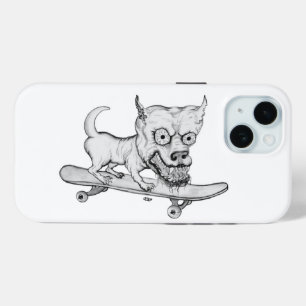 Mein kleiner lieblicher Hund - zeichnend Bleistift iPhone 15 Hülle