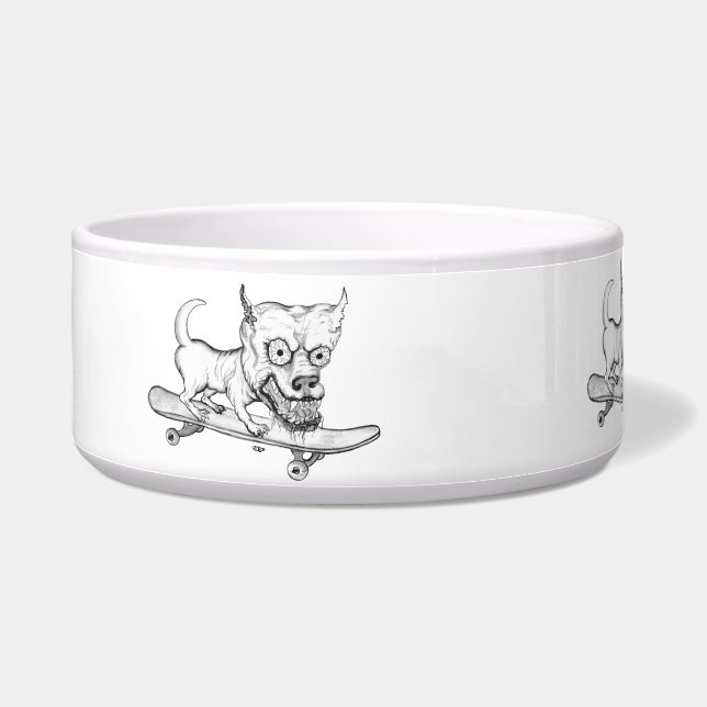 Mein kleiner lieblicher Hund - zeichnend Bleistift Napf (Links)