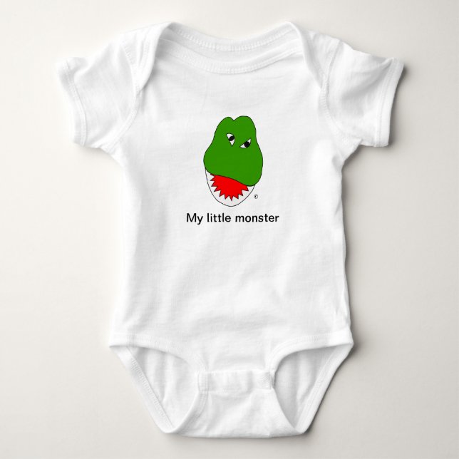 Mein kleiner Monster-Säugling Kleidung Baby Strampler (Vorderseite)